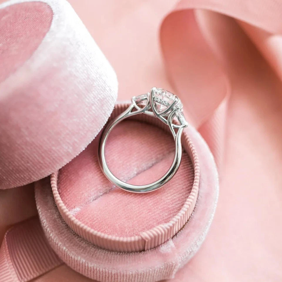 IGI Lab Grown Diamond Engagement Ring 1.90 Ct Round Cut 14K White Gold