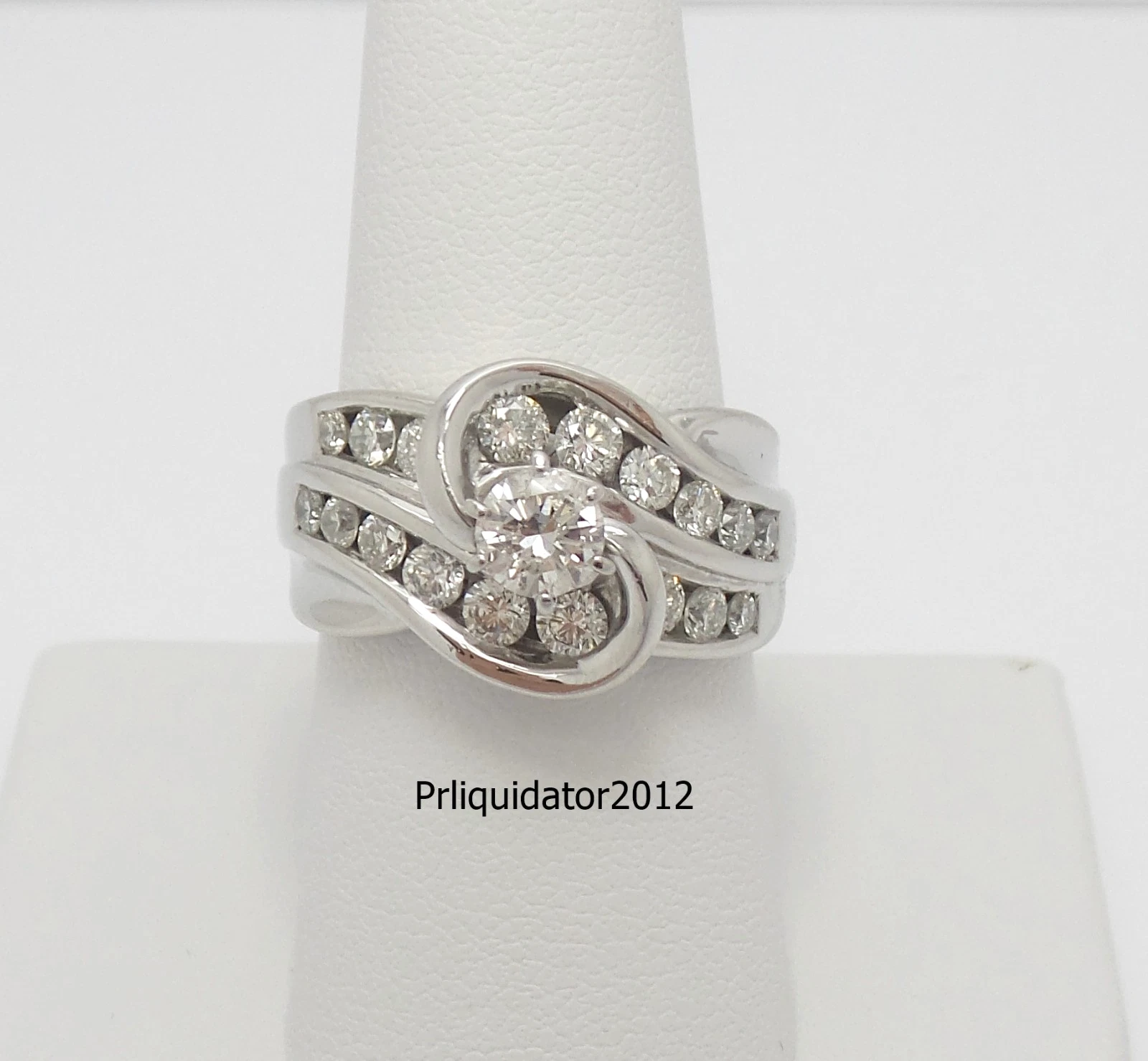 1.50CT Natural Diamond Solitaire Anniversary Wedding Bridal Ring 14K White Gold