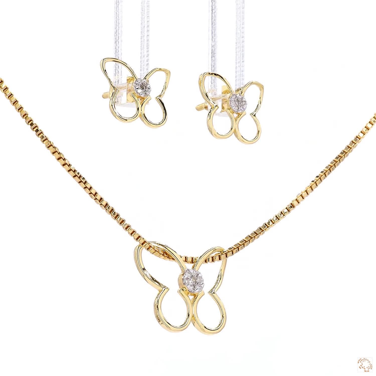 Chain - 0.04ct Round Diamond 14KT Gold - Image 2