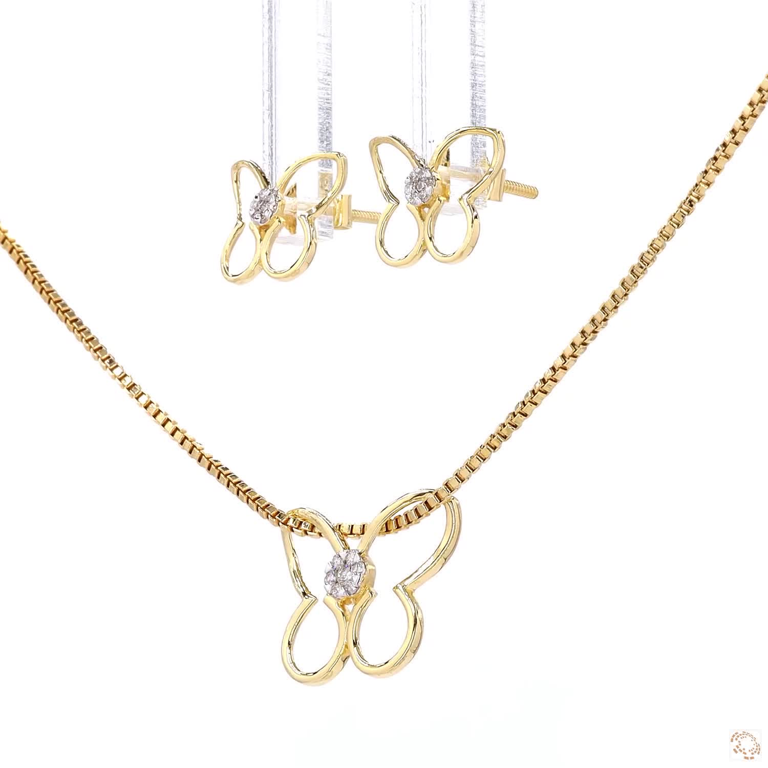 Chain - 0.04ct Round Diamond 14KT Gold - Image 3