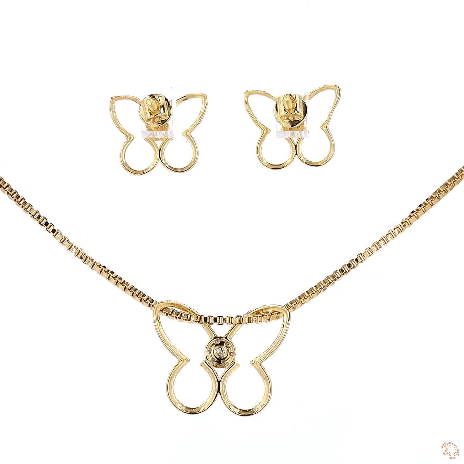 Chain - 0.04ct Round Diamond 14KT Gold - Image 4