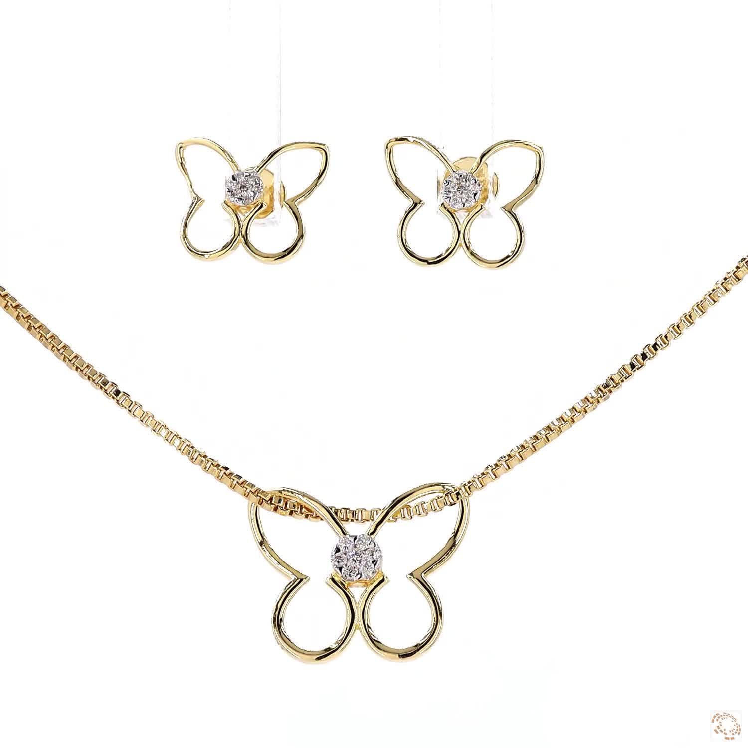Tops - 0.05ct Round Diamond 14KT Gold