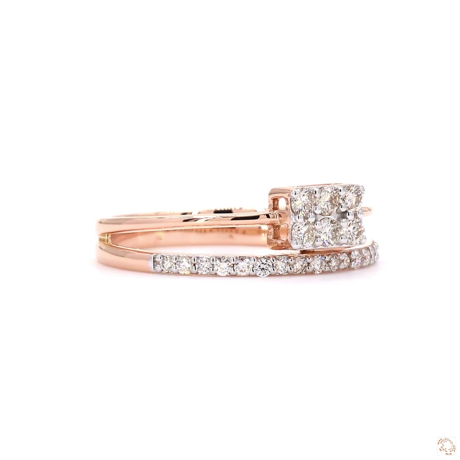 Ladies Ring - 0.32ct Round Diamond 18KT Gold - Image 2