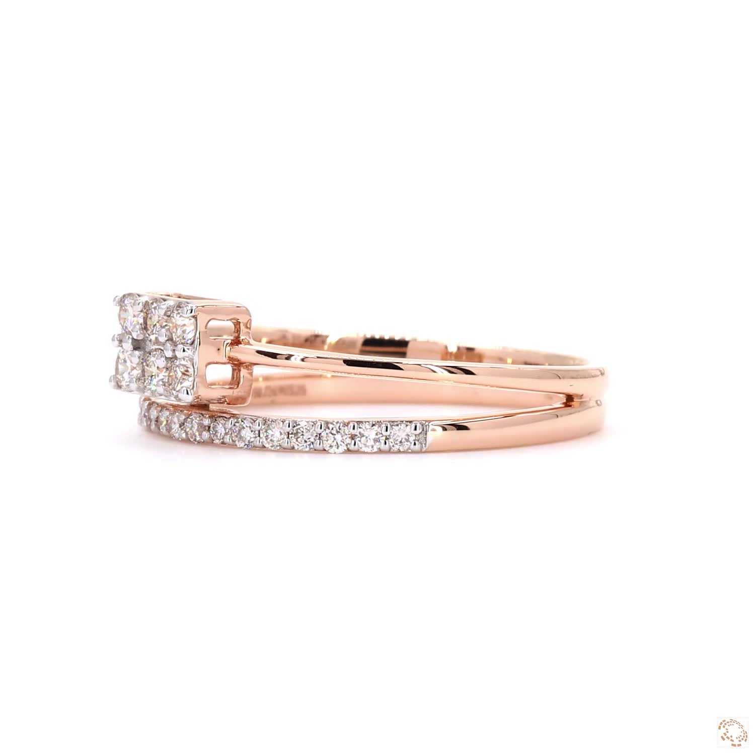 Ladies Ring - 0.32ct Round Diamond 18KT Gold - Image 3