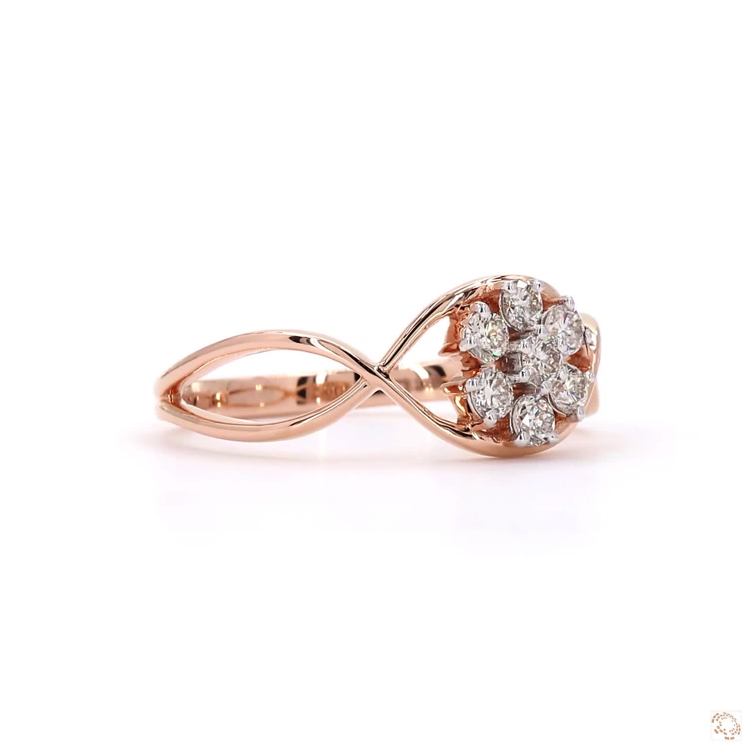 Ladies Ring - 0.27ct Round Diamond 18KT Gold - Image 2
