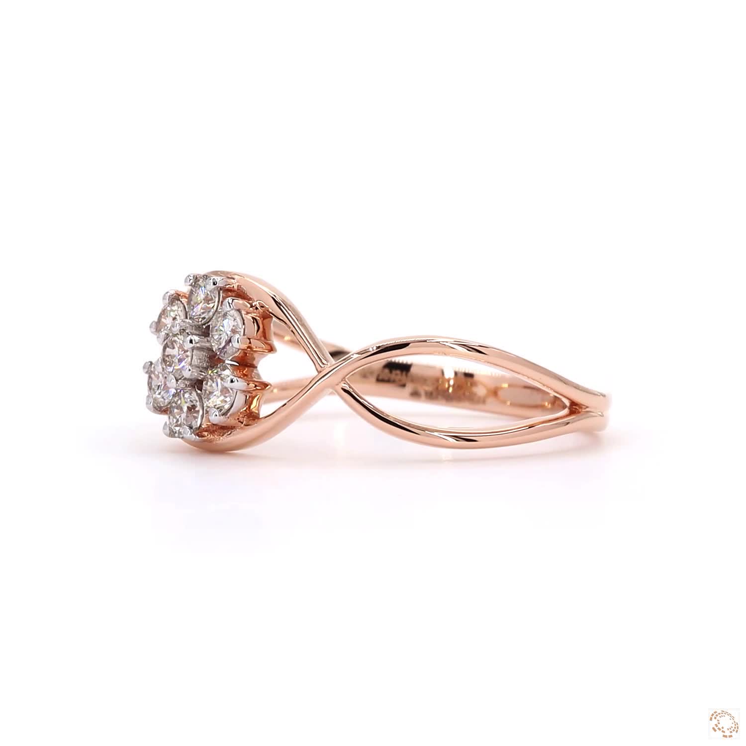 Ladies Ring - 0.27ct Round Diamond 18KT Gold - Image 3