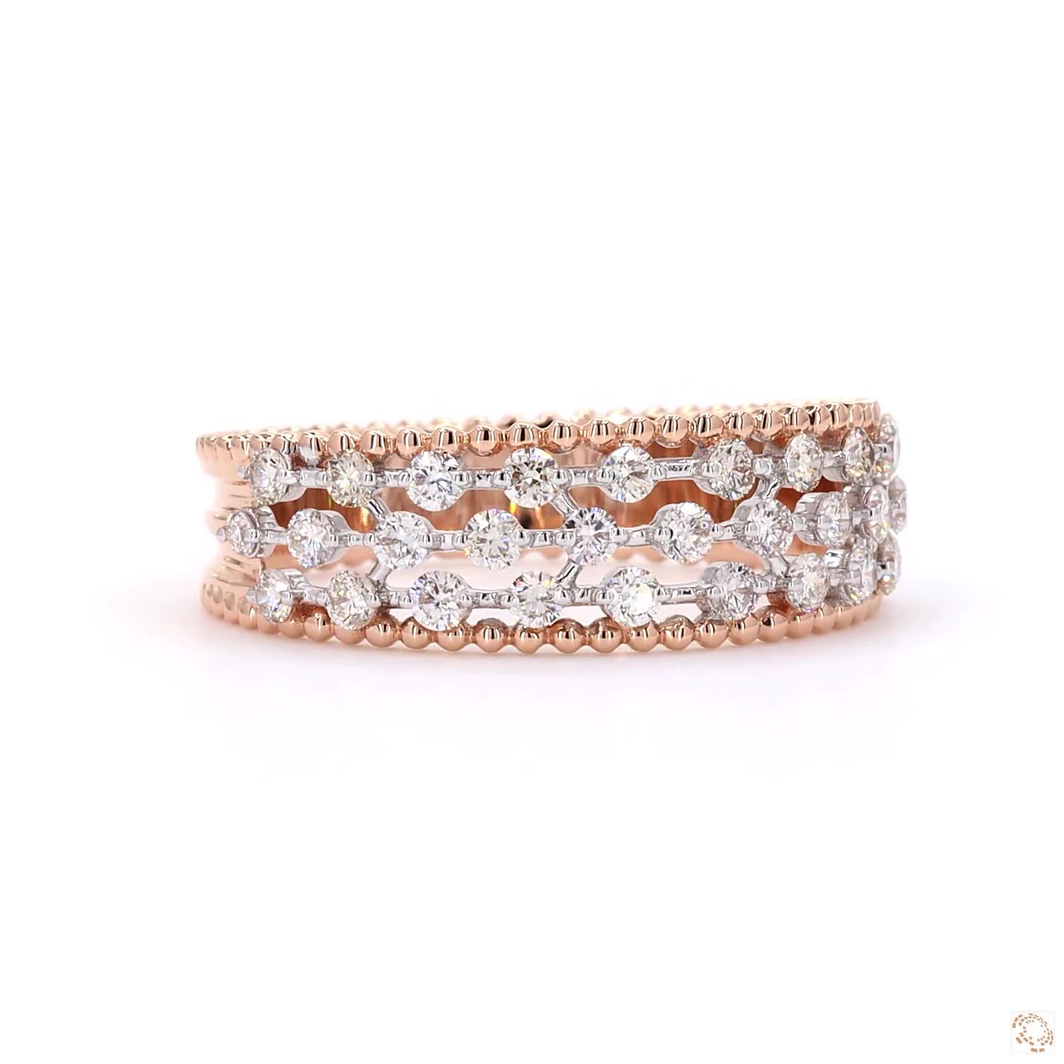 Ladies Ring - 0.64ct Round Diamond 18KT Gold - Image 2