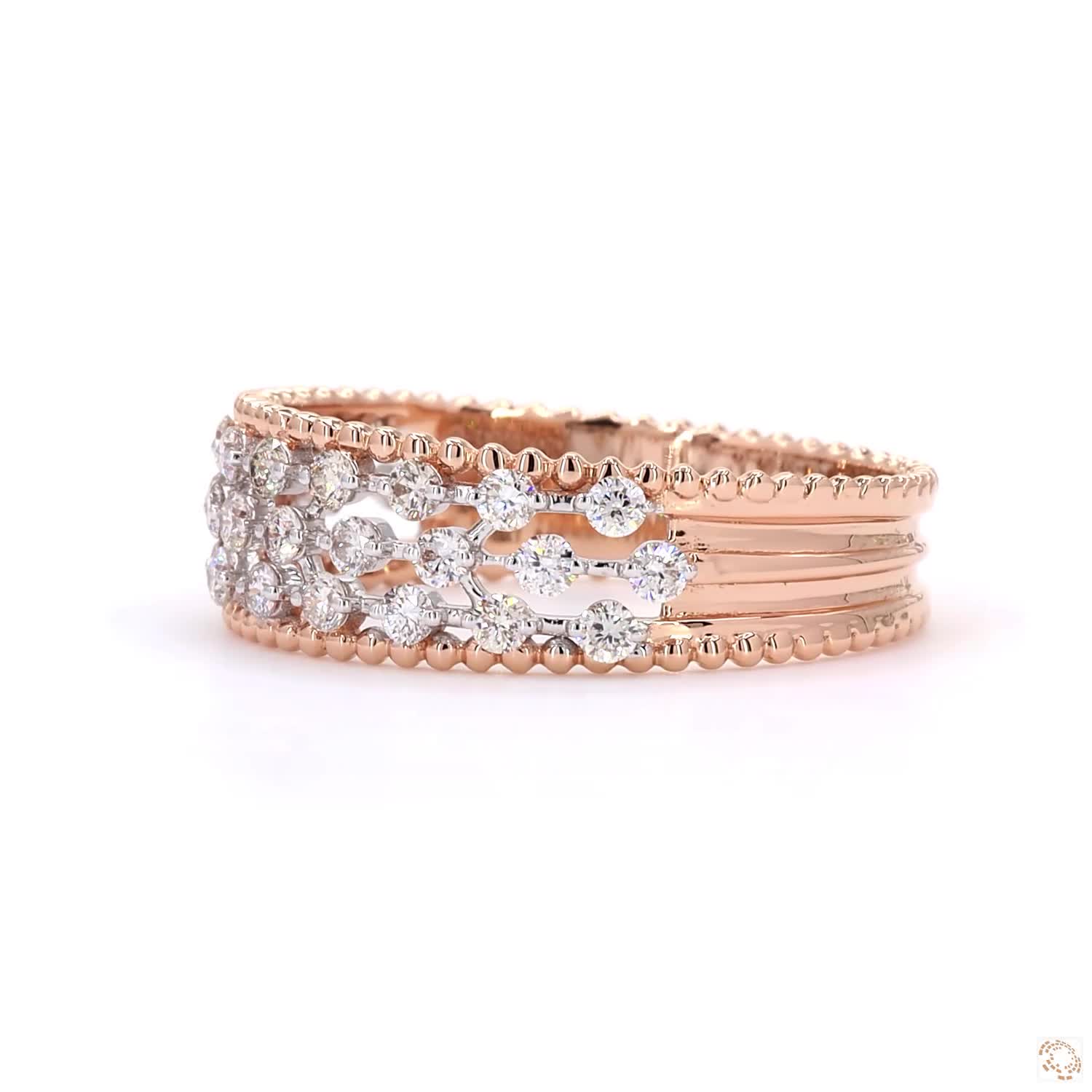 Ladies Ring - 0.64ct Round Diamond 18KT Gold - Image 3