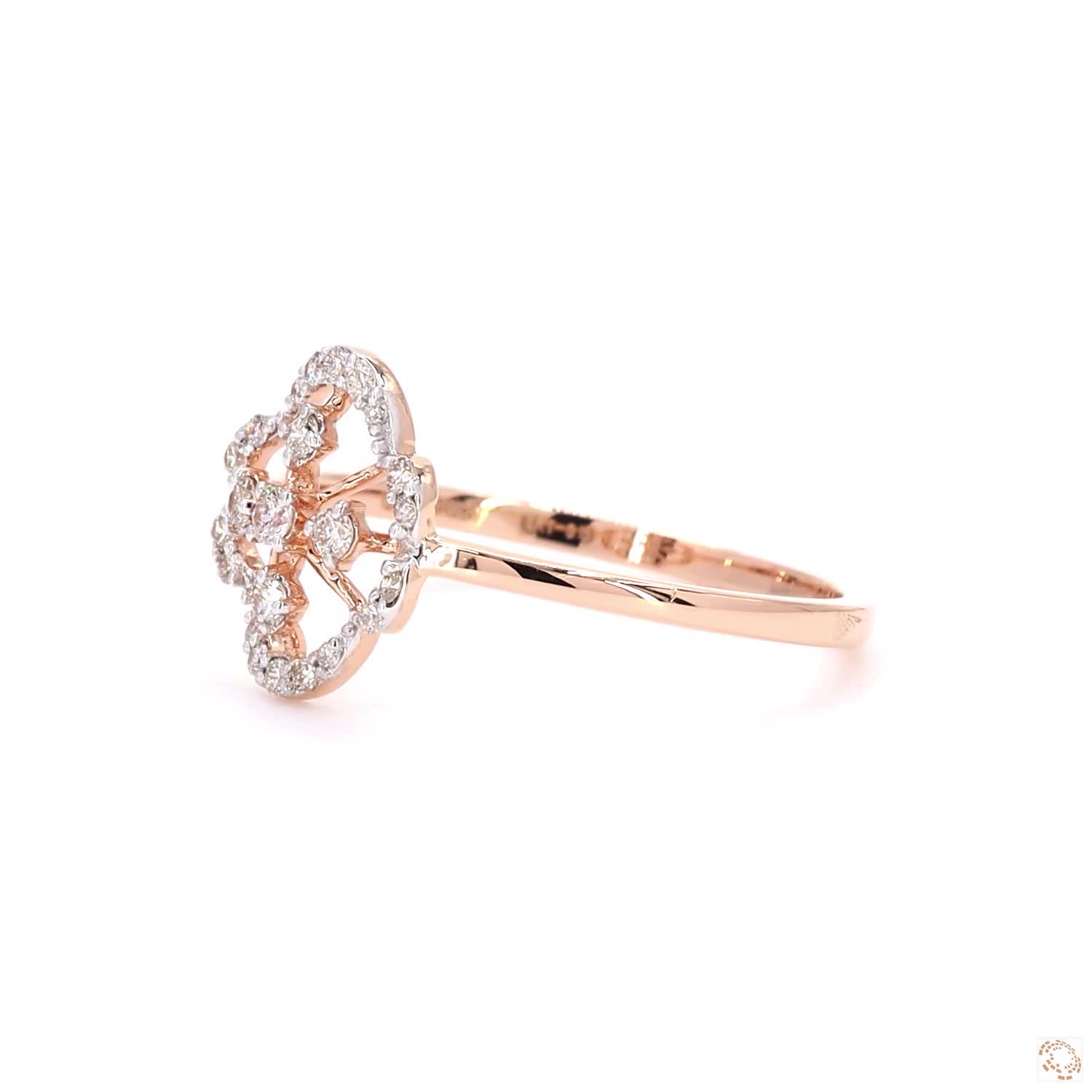 Ladies Ring - 0.15ct Round Diamond 18KT Gold - Image 3