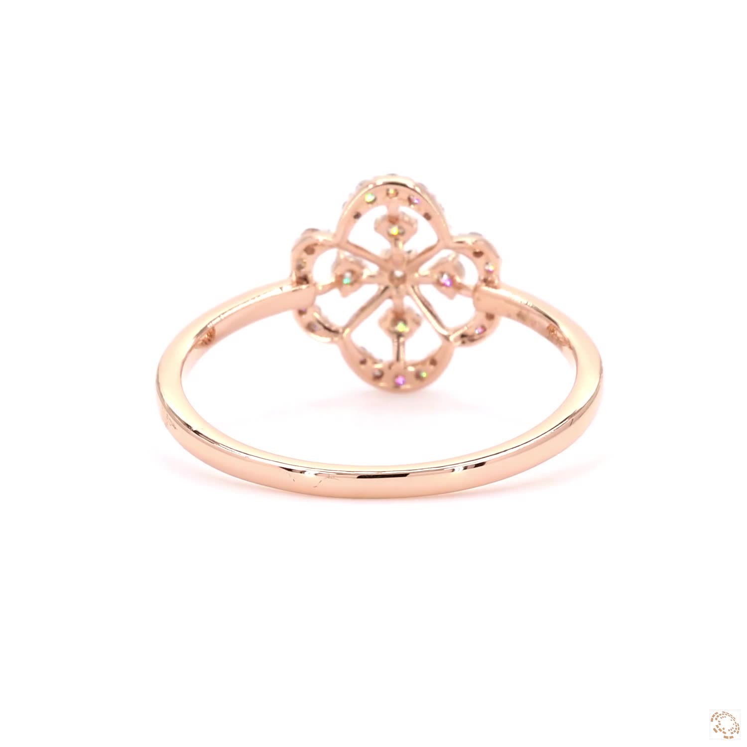 Ladies Ring - 0.15ct Round Diamond 18KT Gold - Image 4