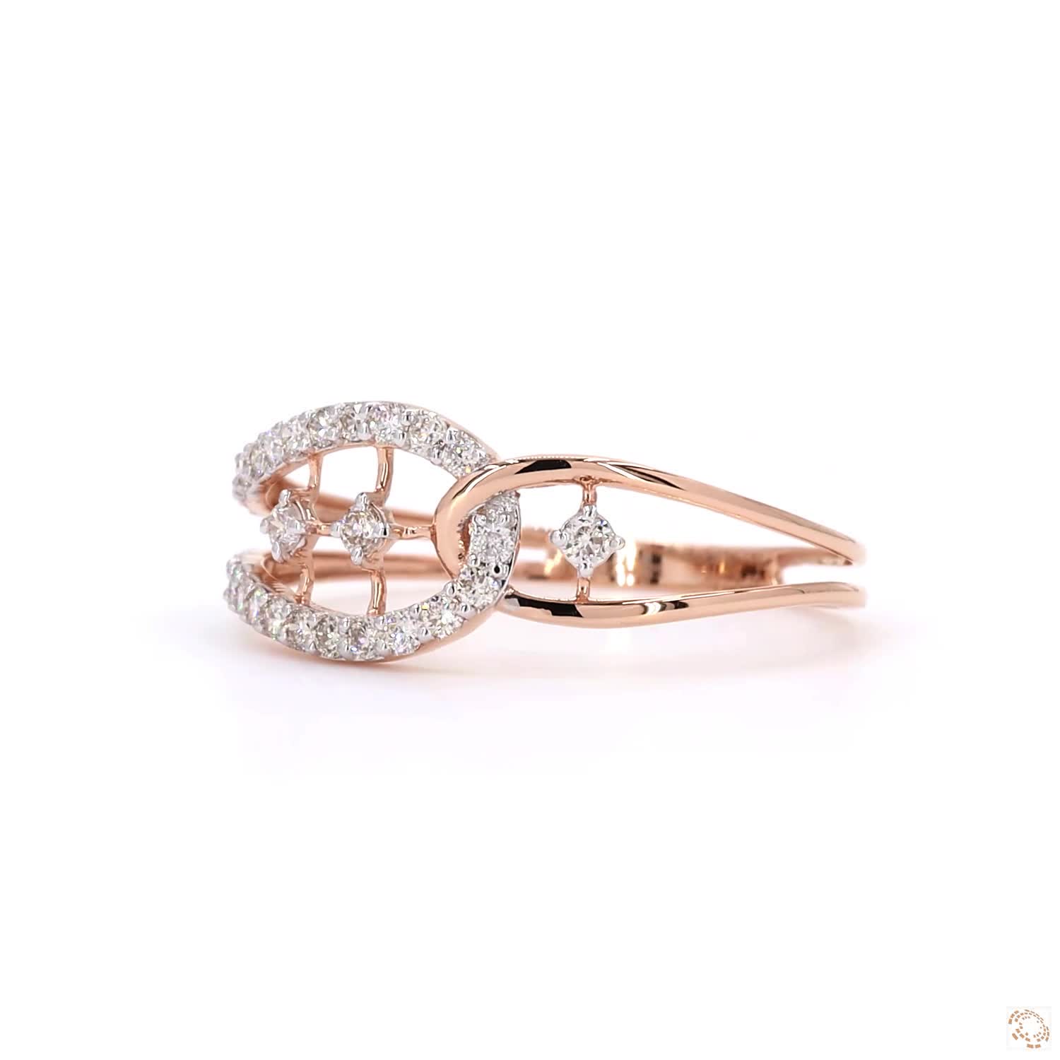 Ladies Ring - 0.24ct Round Diamond 18KT Gold