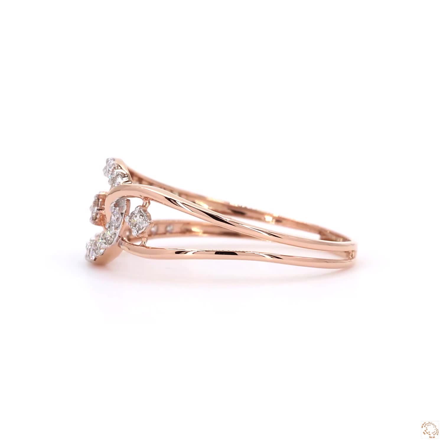 Ladies Ring - 0.24ct Round Diamond 18KT Gold - Image 3