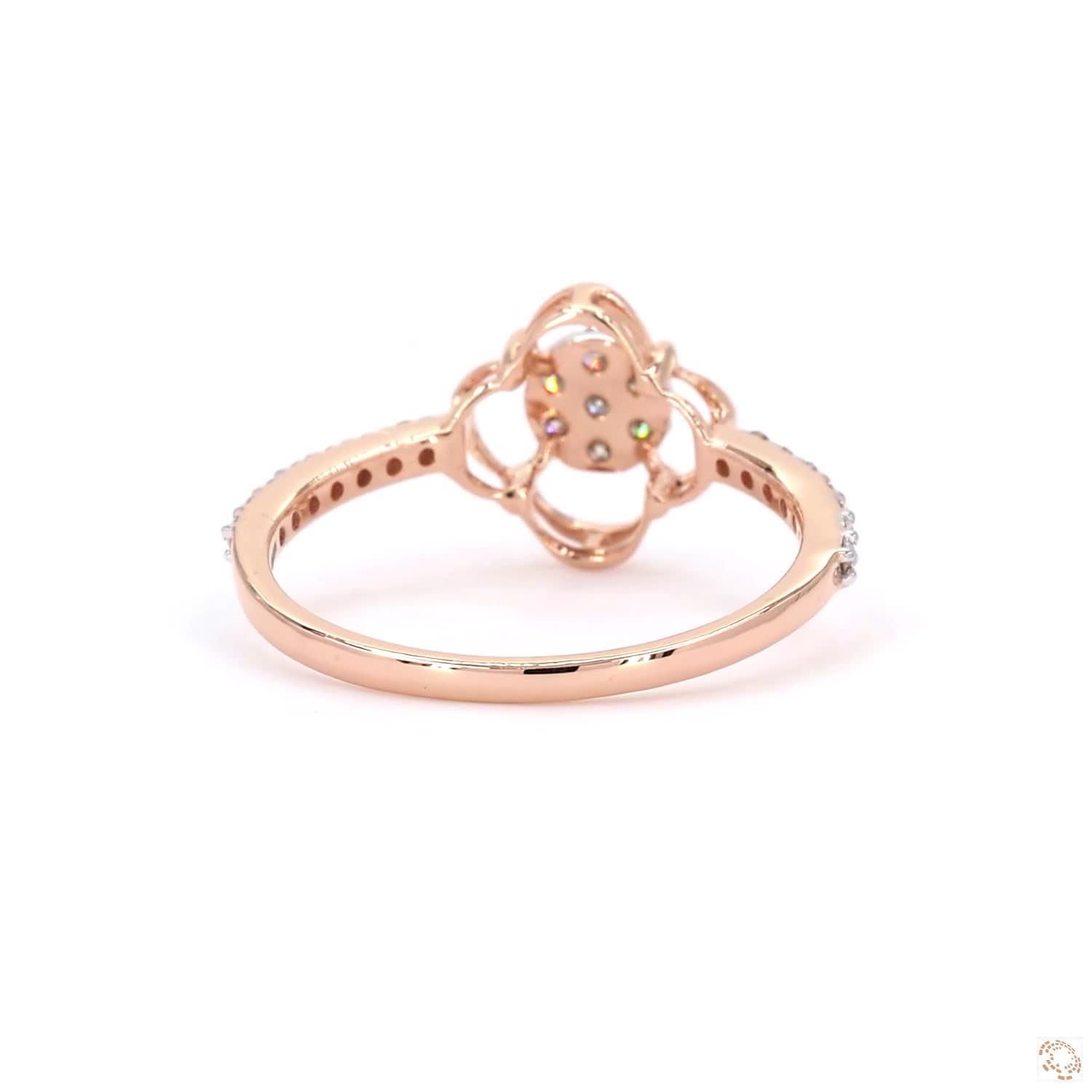 Ladies Ring - 0.27ct Round Diamond 18KT Gold - Image 4